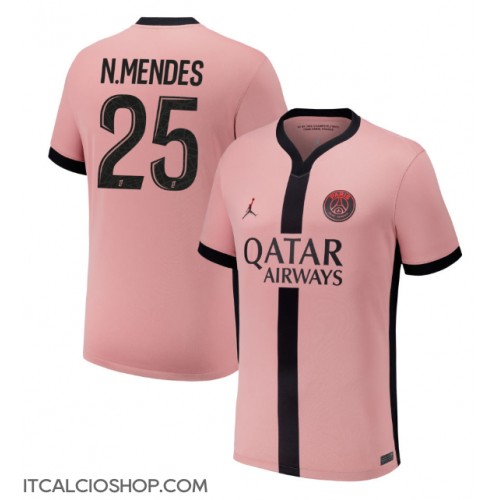 Paris Saint-Germain Nuno Mendes #25 Terza Maglia 2024-25 Manica Corta